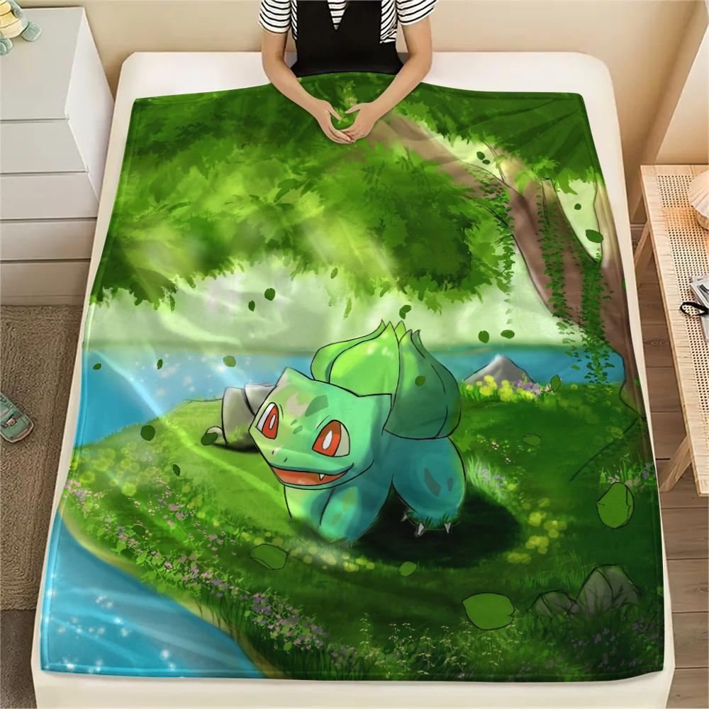 Bulbasaur Pokemon Blanket, Cozy Throw for Home Decor, Great Gift for Bulbasaur Collectors.chl