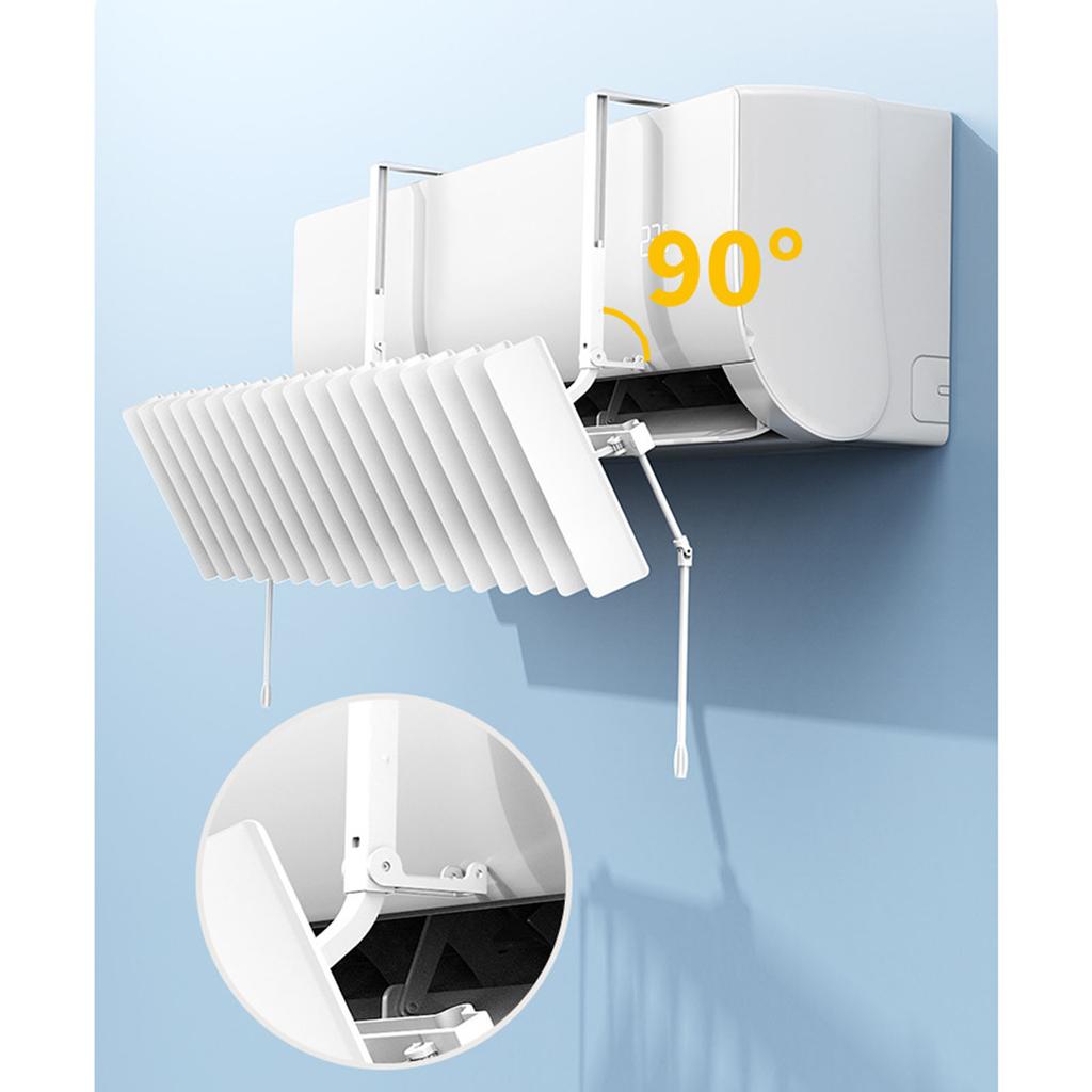 Wall Mount Air Conditioner Windshield Universal Adjustable Air Conditioner Air Deflector Prevent Direct Blowing Heat