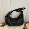 Shoulder bag Textured soft leather pleated cloud casual shoulder bag Large capacity simple versatile commuter bag