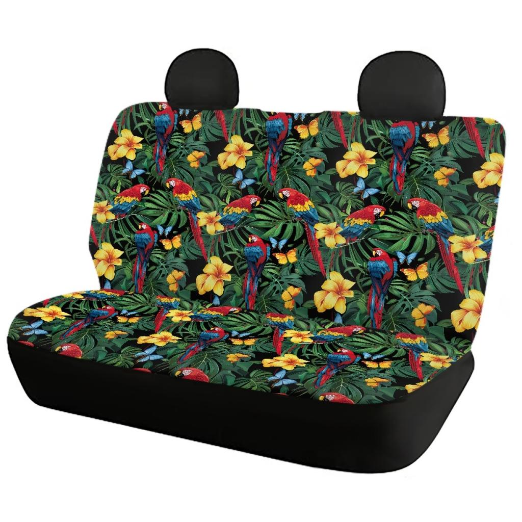 Car Seat Covers Full Set Waterproof Abstract Digital Print Airbag Compatible Front Rear Seat Cushions Stylish Vehicle Interior Decor