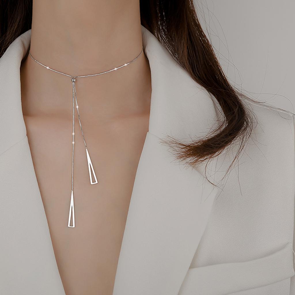 1Pcs Necklace Piece Ladies Simple Hip Hop Style Stylish Tassel Accessories Genuine Copper Bead Elements Adjustable Jewelry Creation