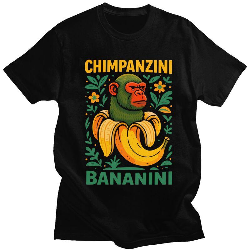 T-shirt Bananini Italian Brainrot Memes Hommes Femmes Manches Courtes T-shirt Graphique Hauts Coton Pur Ample Surdimensionné Vêtements
