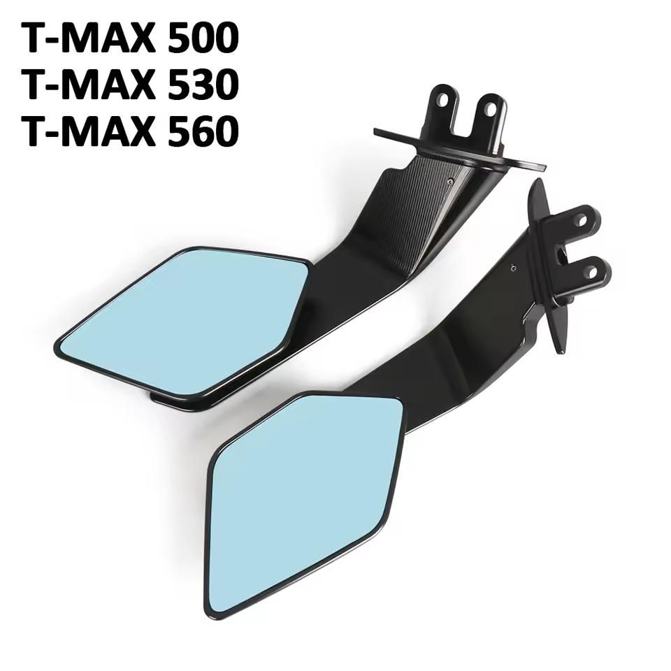 

Motorcycle Accessories Stealth Max Mirror Adjustable Side Rearview Mirrors For Yamaha TMAX 530 T-MAX560 Tmax 500 TMAX560 TMAX530 Set