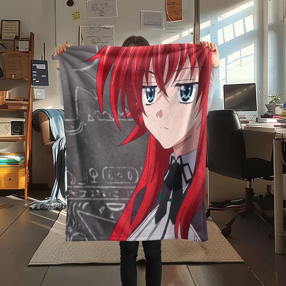 Gremory Print Flannel Blanket, High Quality Comfortable for All Seasons, Home Decor, Warmth and Comfort