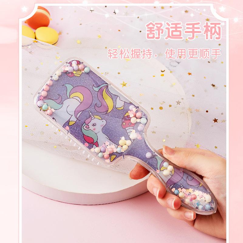 

Милая мультяшная воздушная подушка для волос, портативная массажная щетка для волос, женская укладка волос, расческа для ухода за волосами, аксессуары для стиля фиолетовый