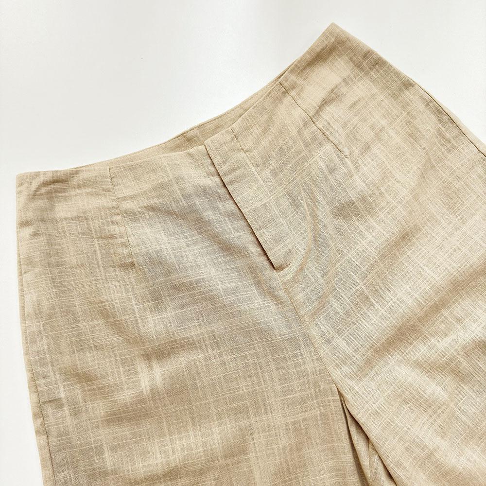 High-end New Style Vest Set All Cotton Square Neck Sleeveless Vest Top Long Pants Two-piece Set Women's Clothing