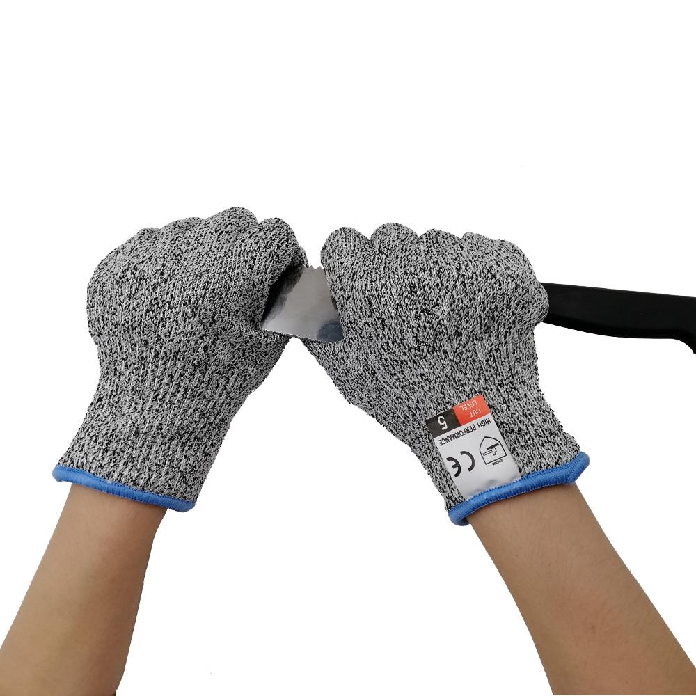 Mănuși rezistente la tăiere - Protecție de nivel 5 de înaltă performanță din polietilenă de calitate alimentară Pescuit cu zmeu anti-tăiere Rezistente la înjunghiere Mănuși rezistente la tăiere