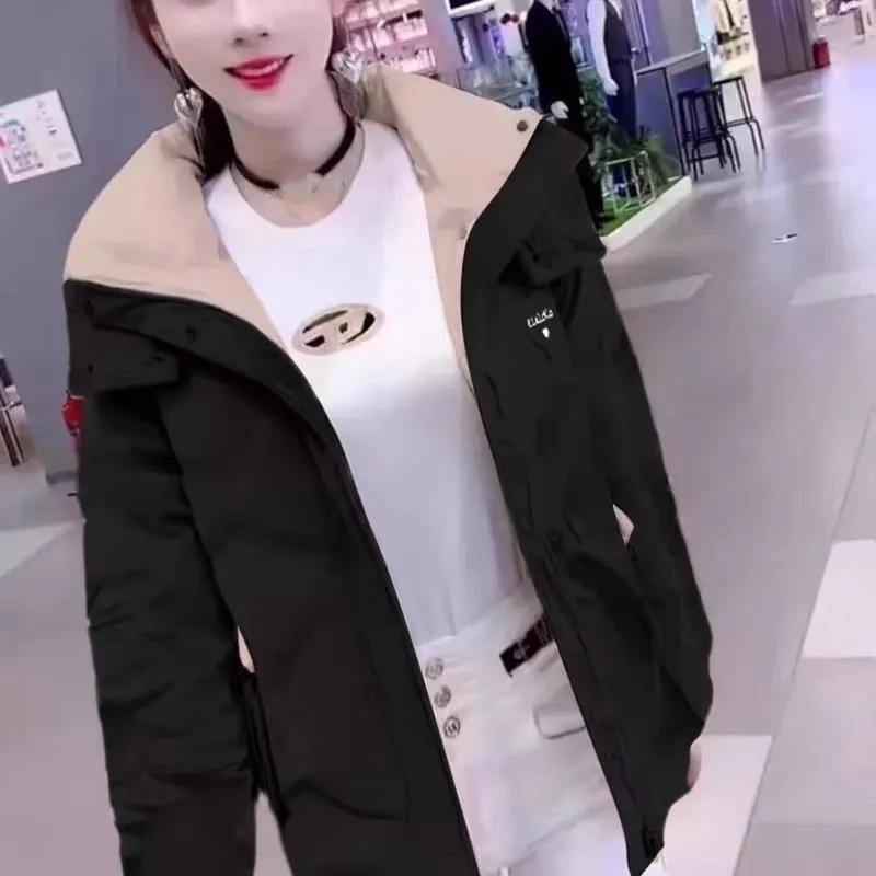 Women Winter Loose Thick Warm Hooded Parkas Casual Waterproof Outwear