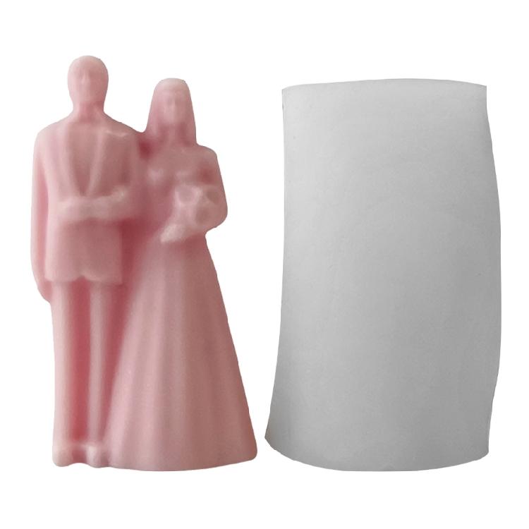 Couple Candle Mold Epoxy Resin Molds Wax Aromatherapy Mould Home Decorations 1