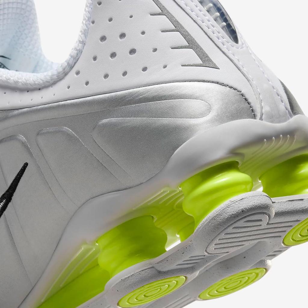 Nike Shox R4 W Shox R4 Size White/Metallic Silver/Volt/White AR3565-102 22.5cm