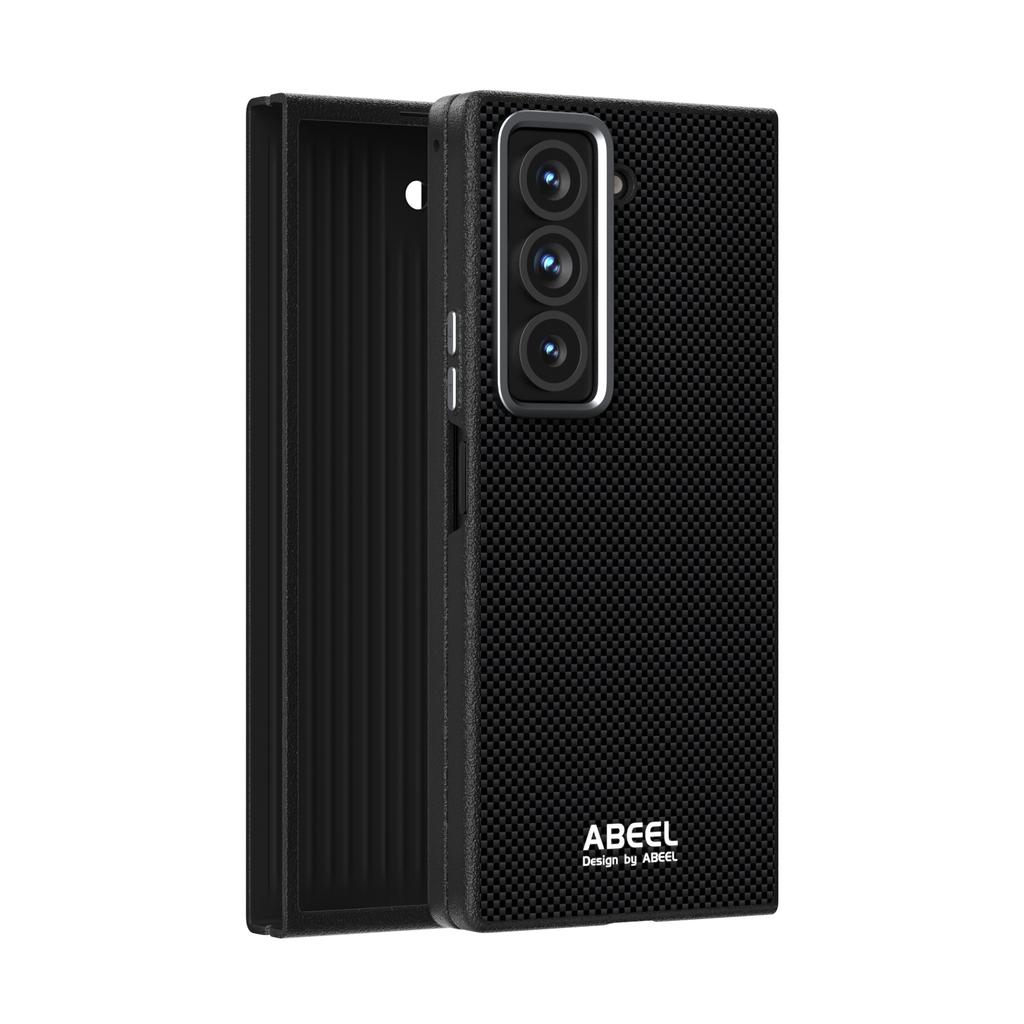 Luksusowe etui z włókna węglowego z magnetycznym zamknięciem typu flip, składane, na telefon Samsung Galaxy Z Fold 7 6, metalowa ochrona obiektywu, odporne na wstrząsy