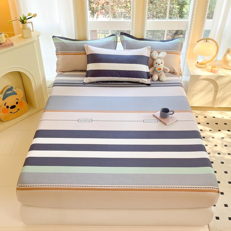 Kawaii Cartoon Panda Fitted Sheet With 2 Pillowcase Bamboo Tree Bed Sheet Set Cotton Bed Cover With Deep Pocket For Child Teen