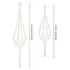 ABFS 4 Piece Hanging Planters Baskets With 4 Hanging Hooks Cotton Rope Macrame Plant Hanger