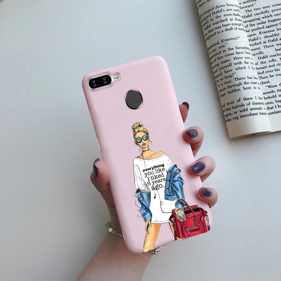 Case For OPPO A5S Back Cover Soft Candy Silicone Pretty Girls Phone Case For OPPO A5S AX5S A7 2018 AX7 A7N A12 Cover Coque Funda