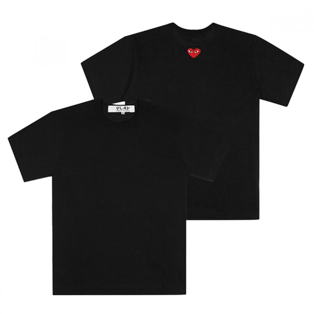Comme Des Garcons Ax T340 051 1 p1T340 1 Play Back Red Heart Waffen Union Short Sleeve Tee