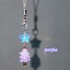 Fashion Star Christmas Tree Phone Charm Straps Car Keys Hanging Pendants Y2K Bag Decoration Lanyard Purse Accessories