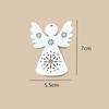 10Pcs DIY Supplies Crafts Angel Styling Cute Wooden Crafts Christmas Tree Hanging Ornaments Wood Cutouts Xmas Decoration