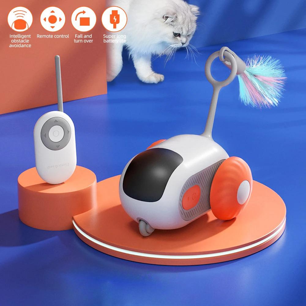 

Интерактивная игрушка для кошек с дистанционным управлением, USB зарядка, погоня, автоматический самодвижущийся пульт дистанционного управления, интерактивная игрушка для кошек NO BOX синий