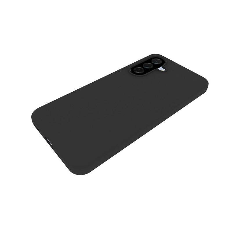 For Samsung Galaxy A17 TPU Case WANLONFENG MS Series Matte Back Cover with Tempered Glass (Big Hole Lens)