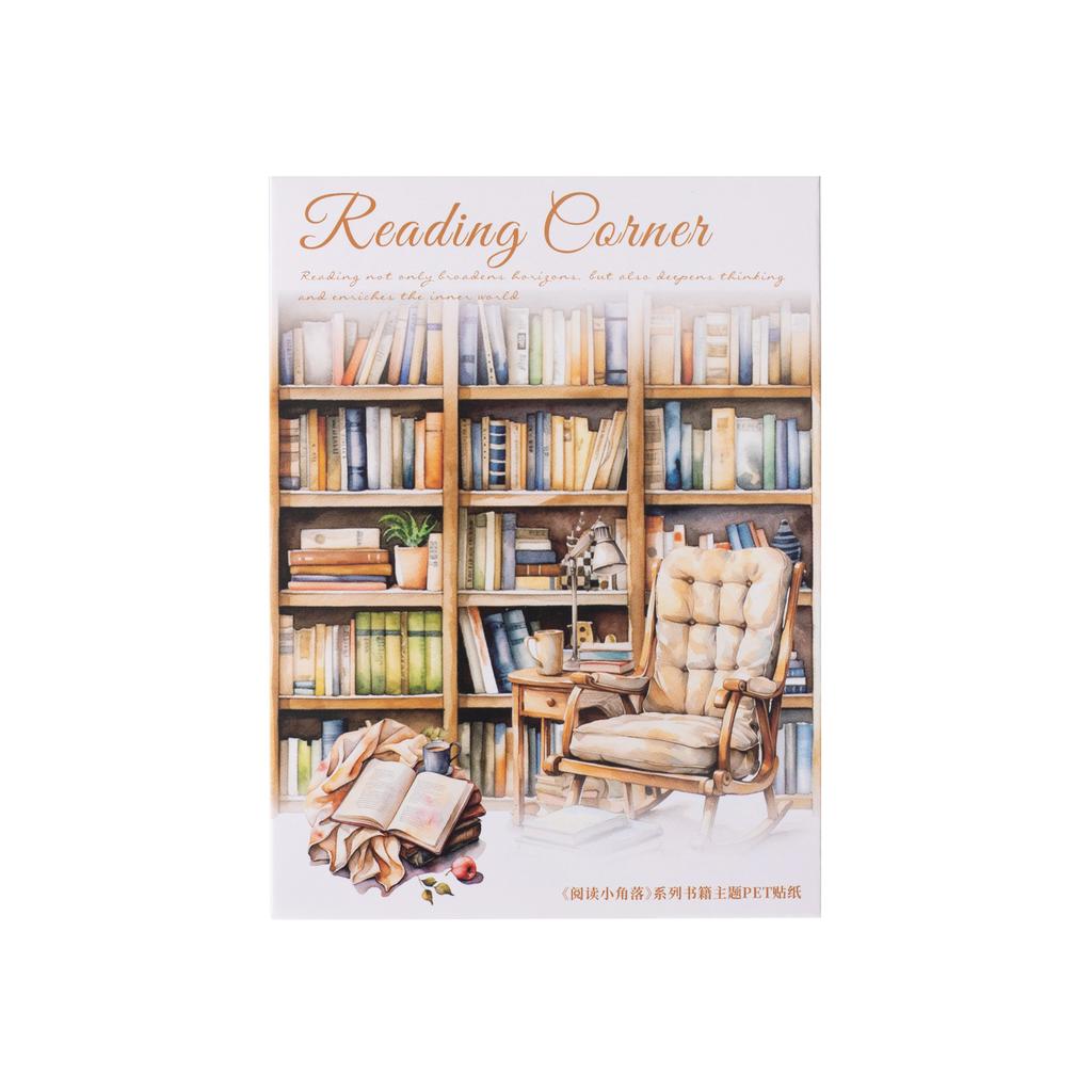 20 pièces Autocollants Décoratifs Vintage INS Reading books en PET Créativité diy Journal Album Scrapbooking Junk Journal Fournitures