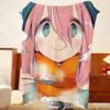 Anime L-Laid B-Back C-Camp Throw Flannel Throw Blanket, Lightweight Cozy, Durable Washable Cute Cool