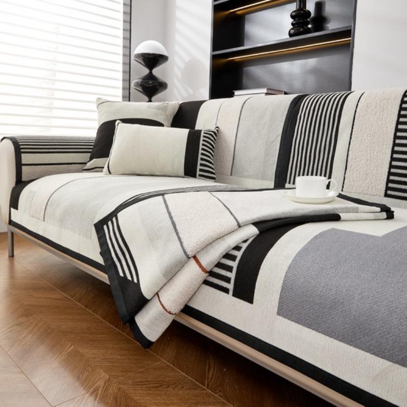 EIFLOY Modern Geometric Couch Cover for Sofa 3 Seater Chair Slipcover Furniture Protector Sofa Seat Cushion Non Slip Customize