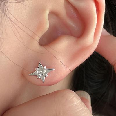 Star Earrings for Women with High-end and Cold Niche Design Love Earrings New Trendy Earrings Summer