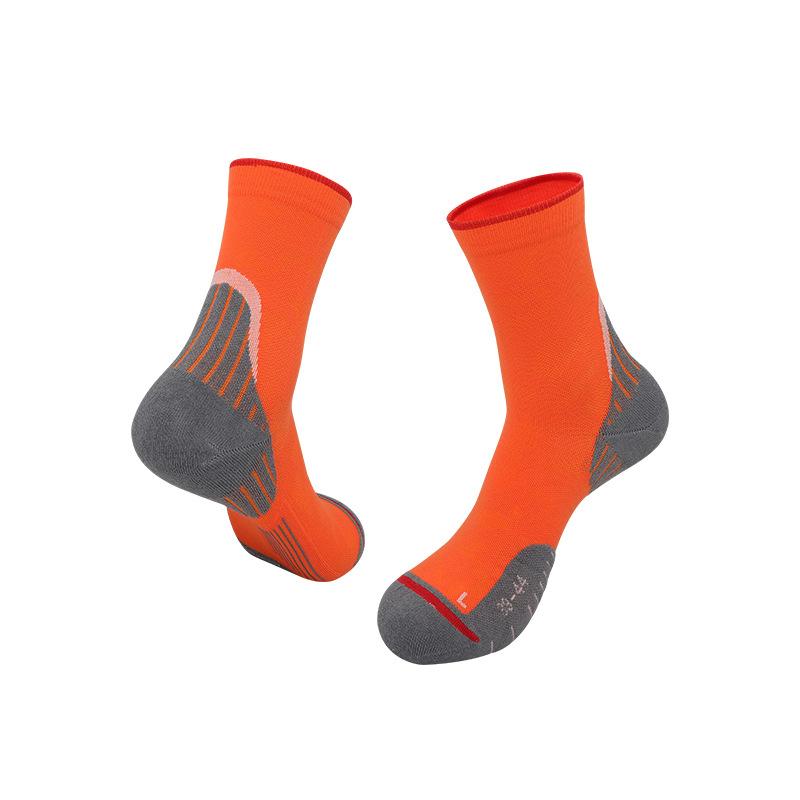 2026 Outdoor Running Socks Non-slip Breathable Medium Tube Socks Long Running Marathon Socks Cotton Professional Cycling Sports Socks