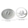 Circular Shaped Silicones Molds for Making Gypsum Decorations, Epoxy Resin Casting