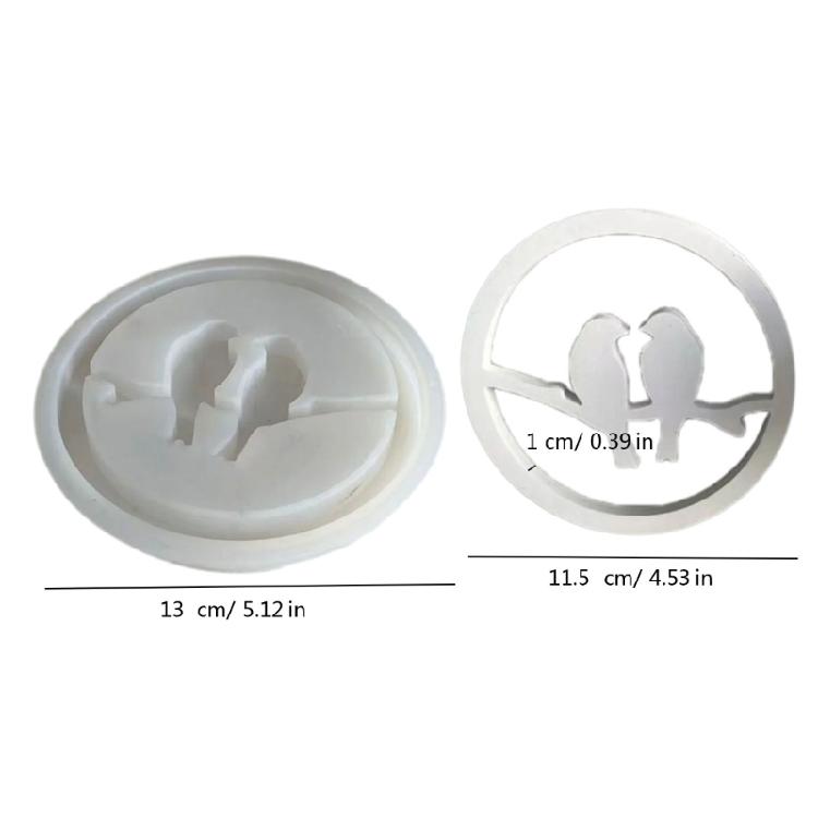 Circular Shaped Silicones Molds for Making Gypsum Decorations, Epoxy Resin Casting