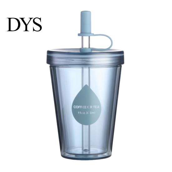 Break Resistant Plastic Tumbler Drinking Straw Cup, Portable Leak-proof PC Water Bottle, Durable Leak Proof Bottle for Students Anti-fall And
