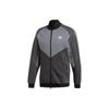 Originals Trefoil Logo Print Casual Colorblock Jacket Men Jacket Black CW5108