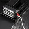 LED Portable Searchlight USB Rechargeable Lighting Outdoor Waterproof Flashlight with Side Light Solar Flashlight