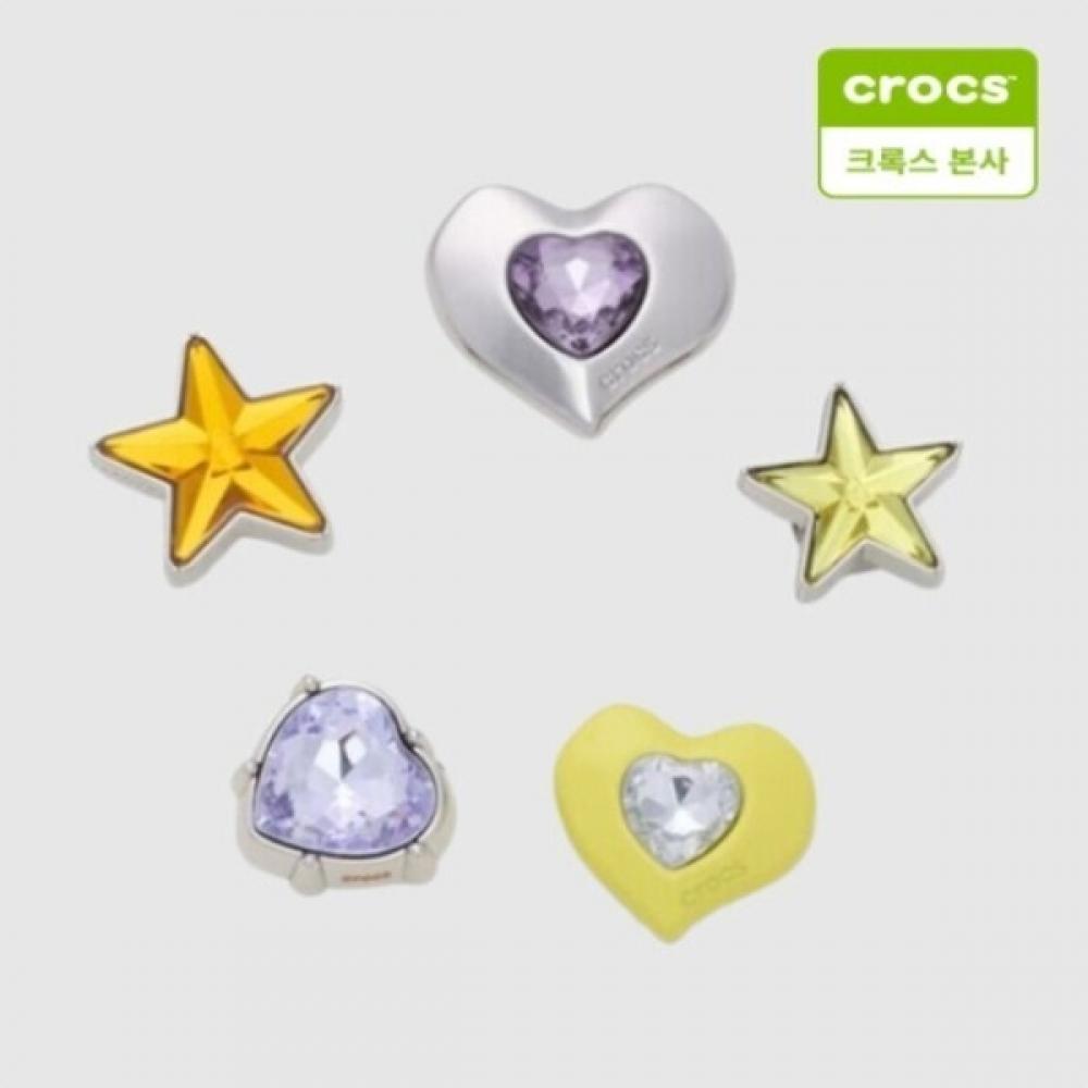 

Crocs Meta Star And Heart 5 Set Gibbets Charm 10017922 FREE