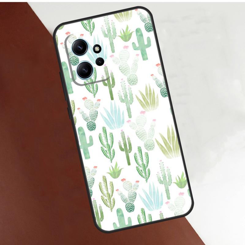 

Cactus Pattern Case For Xiaomi Redmi Note 13 10 11 12 14 15 Pro Plus Cover For Redmi 15C 15 12C 13C 14C 10C For Redmi 10