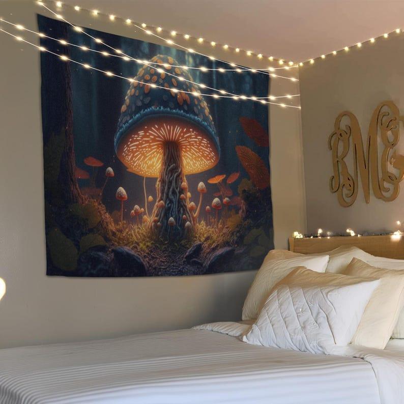 mushroom tapestry 75x100