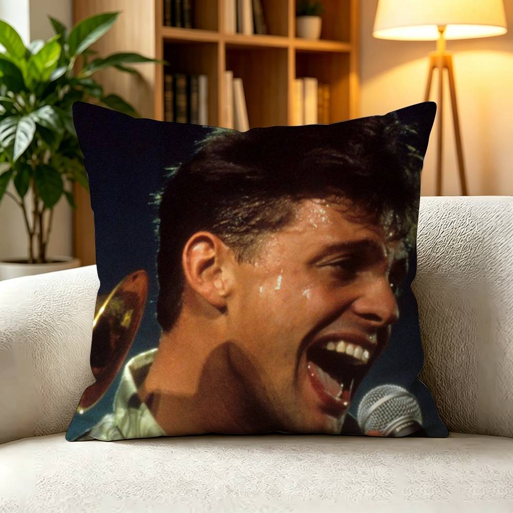 LLuis Miguel Vintage Latin Bolero Concert Music Pillow Case Square DoubleSided Sofa Cushion Cover Bedroom Bedside Pillow