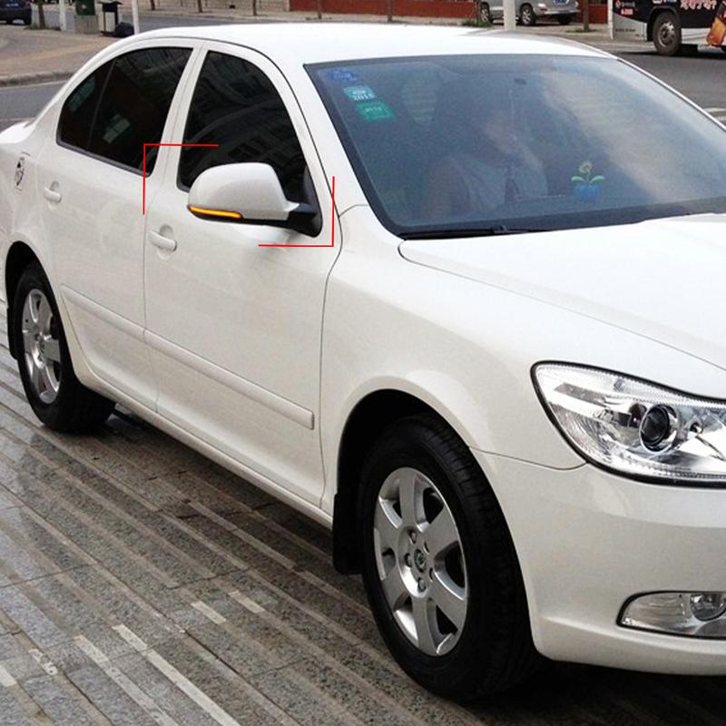Car Flashing 2Pcs Auto Lighting For Skoda Octavia 2009-2013 SUPERB 2008-2014 Dynamic LED Turn Signal Blinker Mirror Light