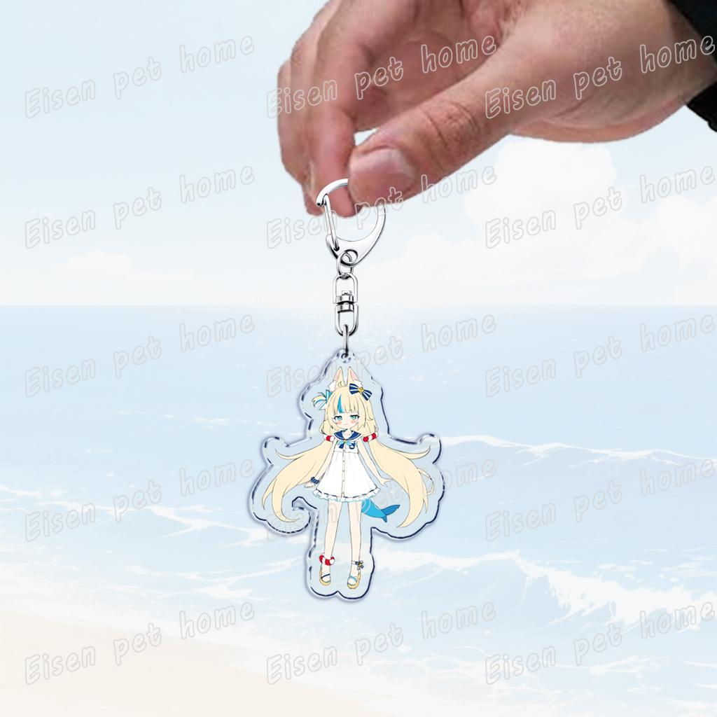 Cute Manga Sameko Saba Keychain Llavero Accessories Bag Cute Anime Kawaii Farming Charm Women's Keyrings Fans Gift