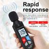 WDigital Sound Level Meter Noise Meter with Backlit Display Noise Decibel Reader 30DB 130DB Range Data Hold Function