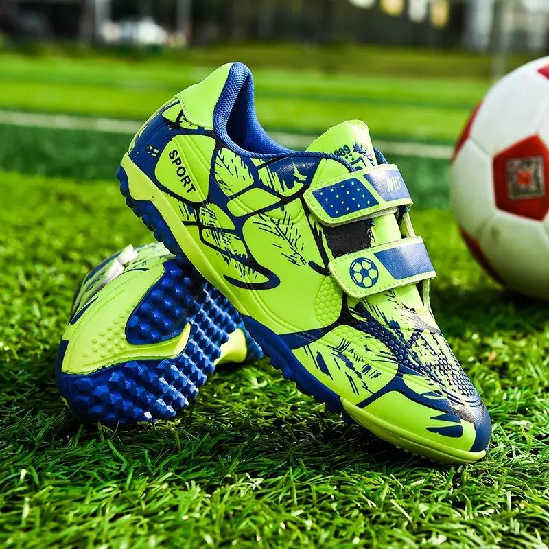 High quality original outdoor football training unisex football shoes Zapatos del futbol de los hombres