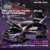 AAALZ1 Motorhelix 1:18 MH Honda FL5 Civic Type R Car Model Sports Car Static Decoration Holiday Gift Collection