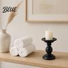 Decorative Candle Holder Vintage Holder Black Matte Pillar Holders