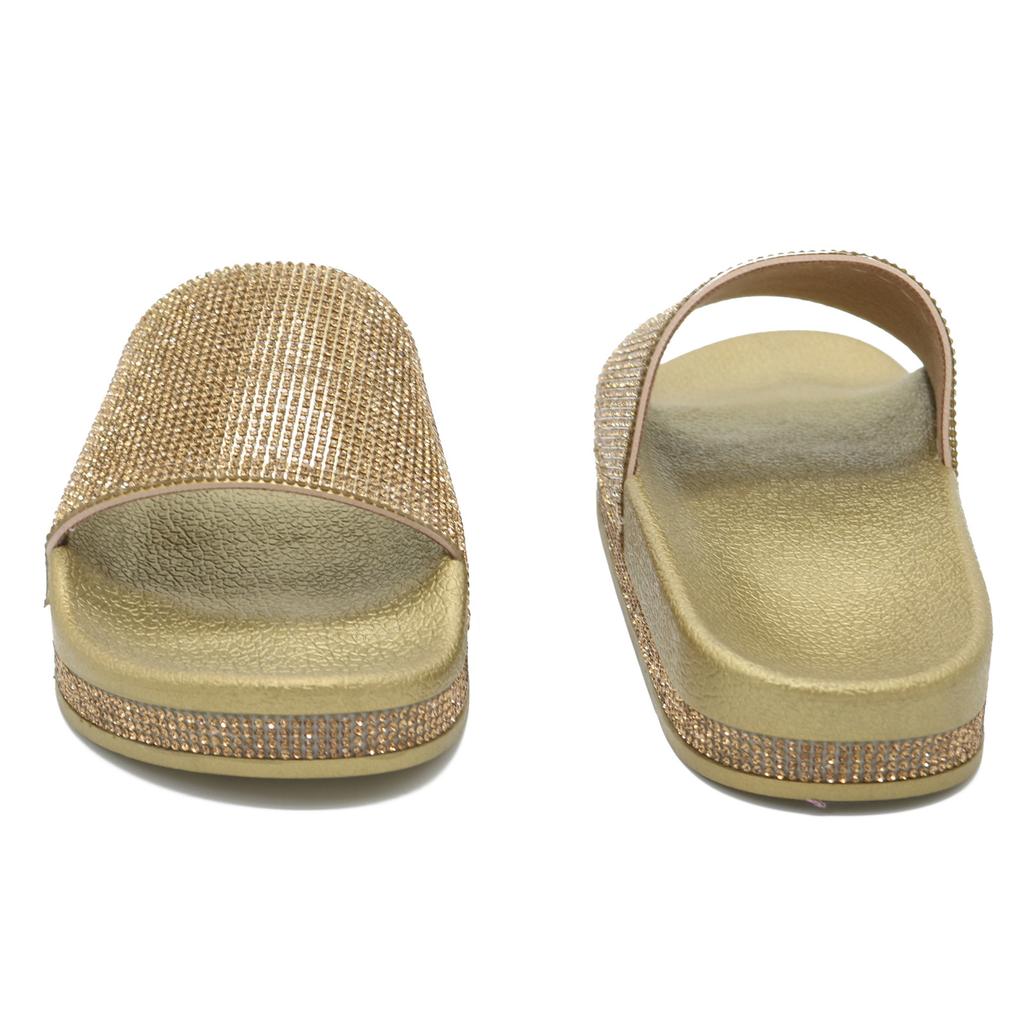 Sagit Kvinner Diamanttøfler Uformelle flip-flops Tykkbunn Skjønnhet Rhinestones Sandaler