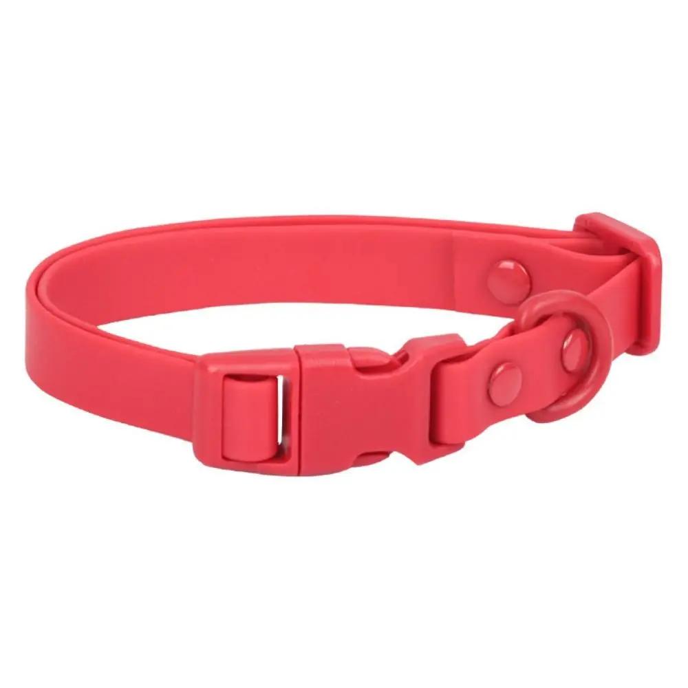 Elastic Webbing Pet Collar Adjustable Pet Identification Waterproof Dog Collar Rustproof Quick Release Buckle