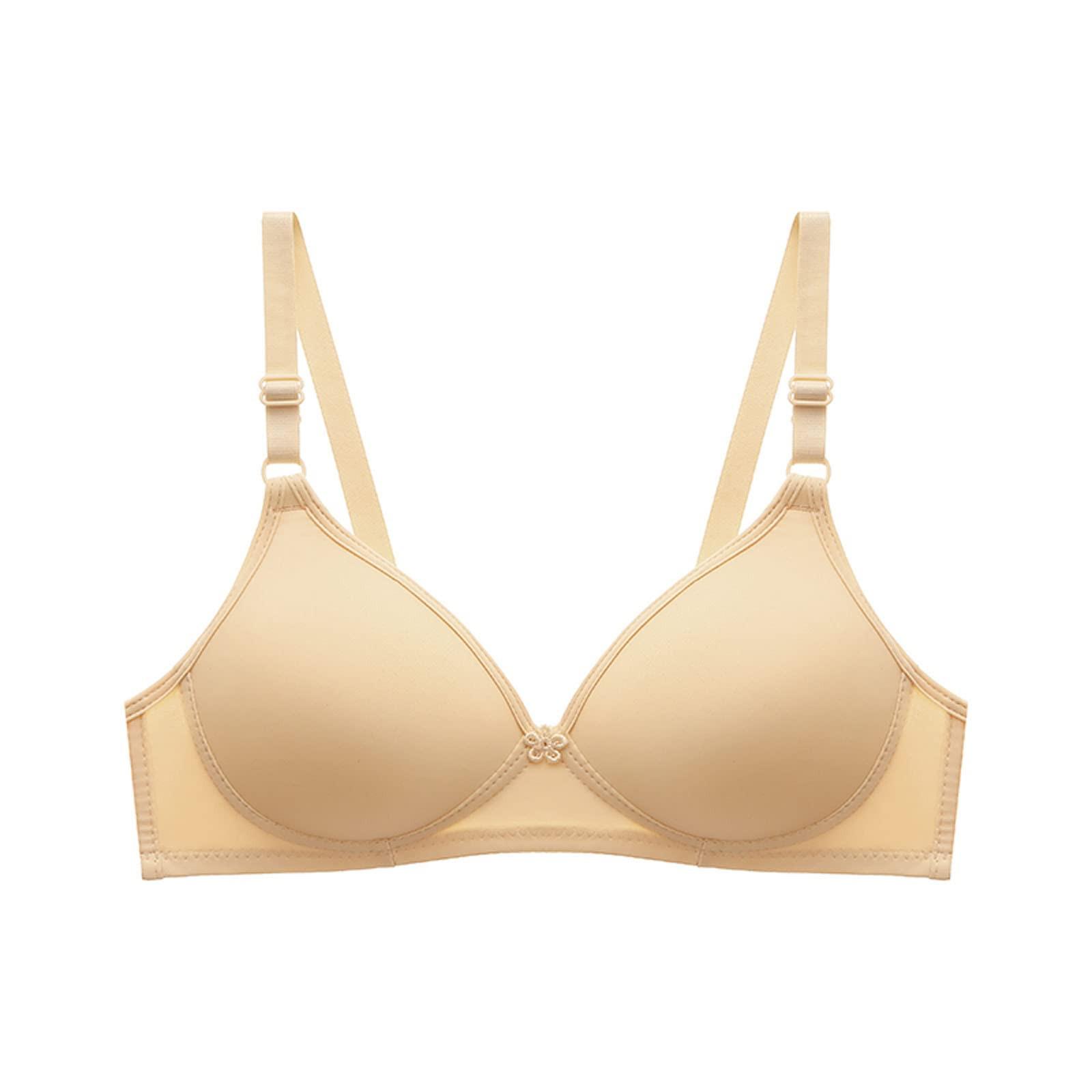 Women s Seamless Comfort Bra with Adjustable Straps, Soft Wireless Support, Perfect for Everyday Wear, Red 36 бежевый