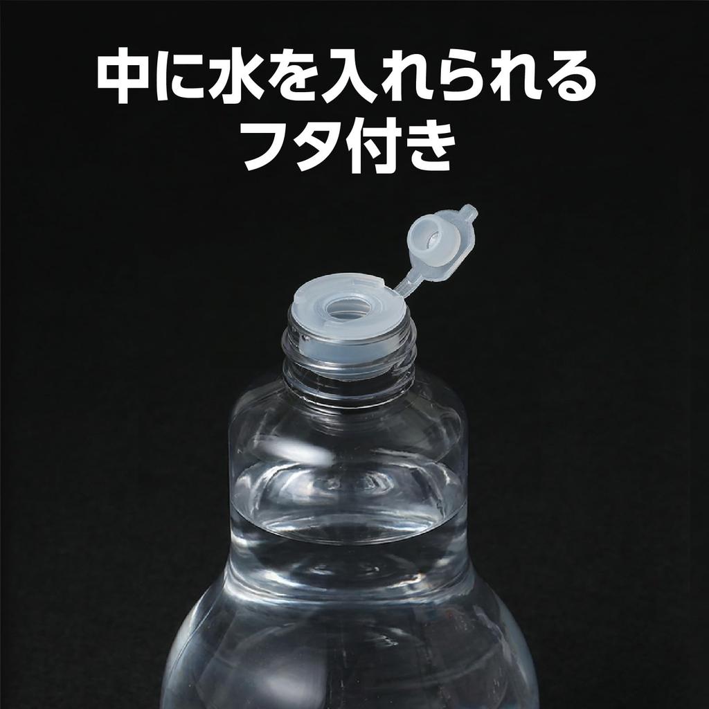Artec Bulb Bottle Lid x Art Bobby 53179 Light-Up & Leak-Proof Set, Approx. 76 151mm, Clear, & Craft,