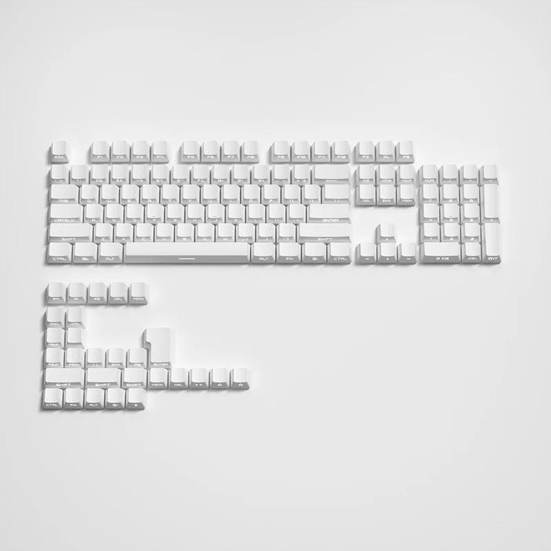 Xiaomi 133+ Keys White Side Printed Shine Through Keycaps Cherry Profile Double Shot PBT Keycaps for MX Switches Mechanical Keyboards