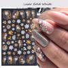 Decorations Xmas Transfer Decals 3D Christmas Nail Stickers Snowflakes