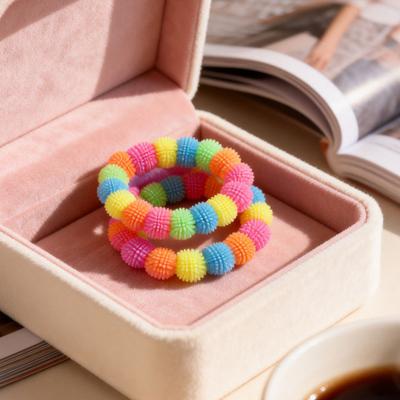 Stress Relief Toys Soft TPR Ball Elastic Bracelets Highly Stretchable And Kneadable Wristbands for Kids Skin-Friendly Non-Prickly Comfortable Wear